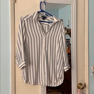 Rachel Zoe Sripped Buisness Blouse